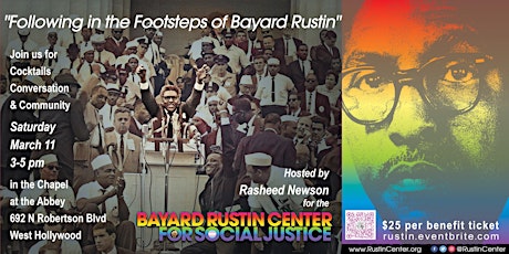 "Following in the Footsteps of Bayard Rustin" Fab Fundraiser
