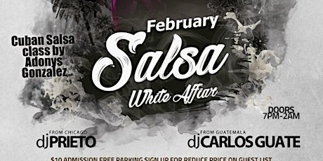 First Friday Salsa White Affair (Feb 2023) @ Michella’s Nightclub