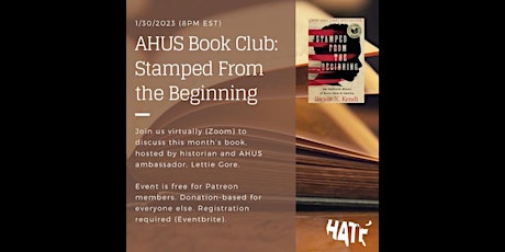 Imagem principal do evento AHUS December Book Club | Stamped from the Beginning