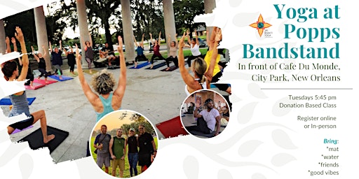 Yoga at the Popps Bandstand, City Park