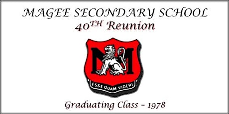 MAGEE GRAD 1978 40TH REUNION primary image