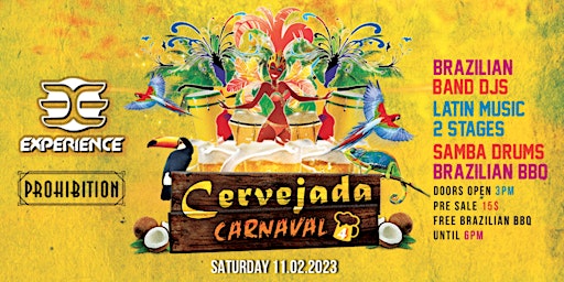 Brazilian Carnival • Block Festival • Latin Music • FREE BBQ • CERVEJADA