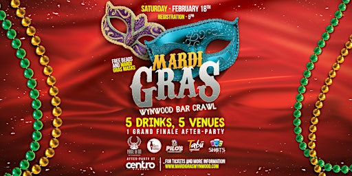 Mardi Gras Miami! | Wynwood Bar Crawl