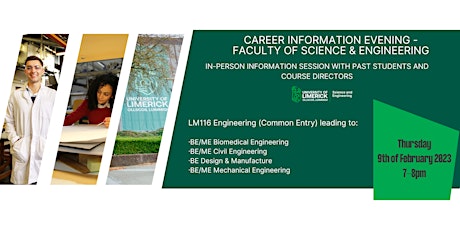 Career Information Evening: Engineering (Common Entry) primary image