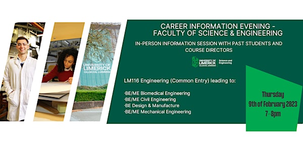 Career Information Evening: Engineering (Common Entry)