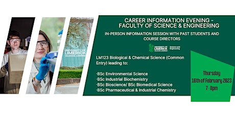 Career Information Evening: Biological and Chemical Science (Common Entry) primary image