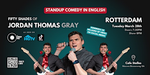 Rotterdam: Standup Comedy in ENGLISH ◎ 50 Shades of Jordan Thomas Gray