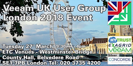Veeam UK User Group - London 2018 primary image