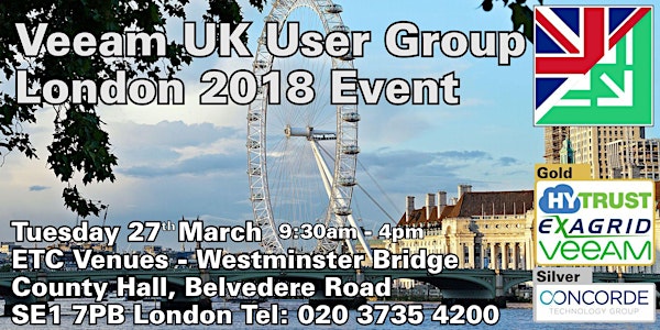 Veeam UK User Group - London 2018