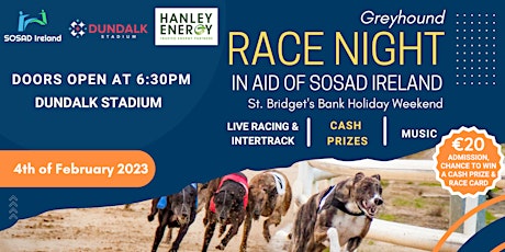 Greyhound Race Night in aid of SOSAD Ireland