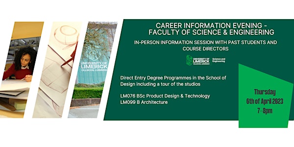 Career Information Evening: Architecture | Product Design & Technology