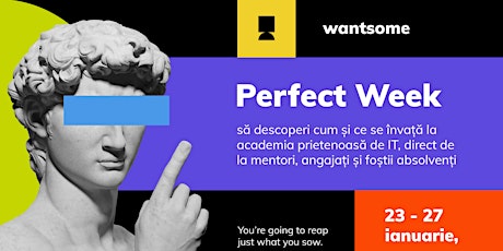 Perfect Week - Săptămâna Porților Deschise la Wantsome