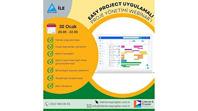 Easy Project Uygulamalı Proje Yönetimi Webinar'ı