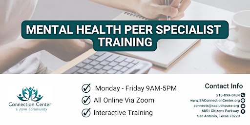 5 Day Mental Health Peer Specialist Training