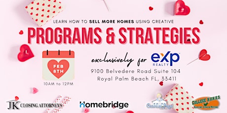 EXP AGENTS: Programs & Strategies to Sell More Homes!