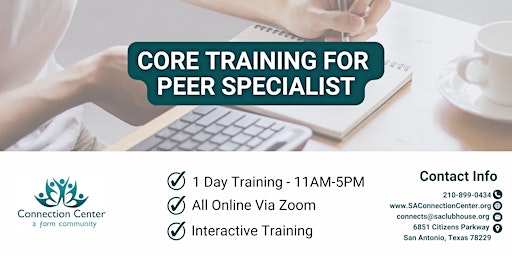 CORE Training for Peer Specialist