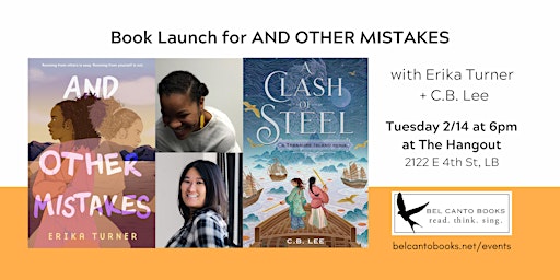 Book Launch for AND OTHER MISTAKES by debut author Erika Turner
