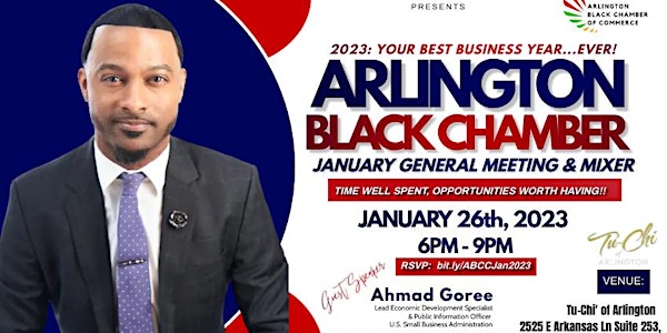 Arlington Black Chamber January General Meeting & Mixer