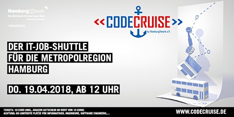 Hauptbild für CodeCruise - der IT-Job-Shuttle Hamburg