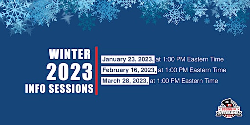 Winter 2023 Info Sessions