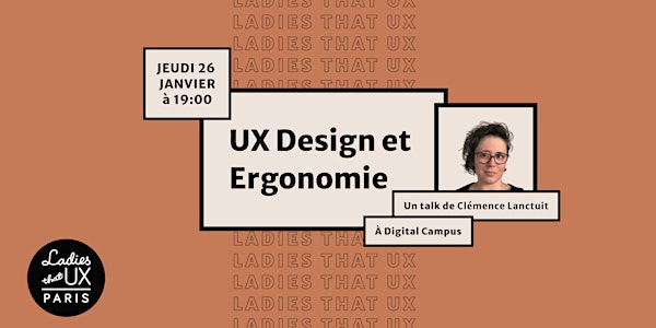 Talk : UX Design et Ergonomie