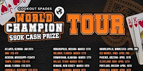 Huntington, WV - Cookout Spades World Champion Tour primary image