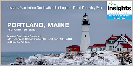 Insights Association North Atlantic Chapter – Third Thursday Event