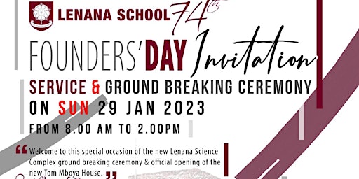 Lenana 74th Founders Day