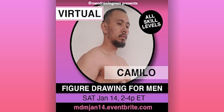 Men Drawing Men (VIRTUAL) SAT Jan 14, 2-4p ET (NYC)