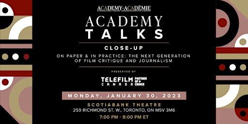 Academy Talks: Close-Up | The Next Generation of Film Critique & Journalism