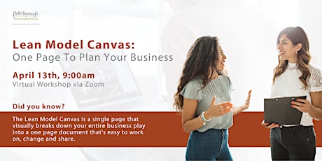 Lean Model Canvas: One Page to Plan Your Business