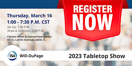 2023 Tabletop Show Exhibitor Table & Ad Registration