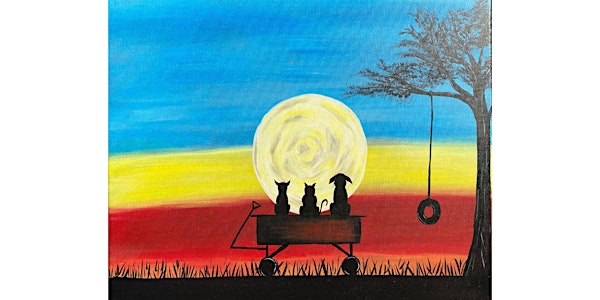 Grab your Bestie for this “Friends Fur-ever” paint and sip painting event.