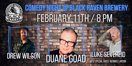DUANE GOAD at Black Raven Brewing February 11th
