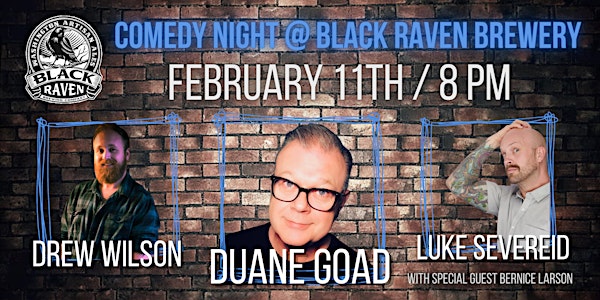 DUANE GOAD at Black Raven Brewing February 11th