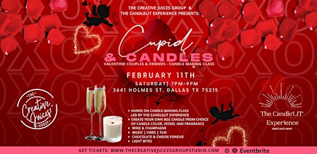 CUPID & CANDLES | Couples & Friends Candle-making Class