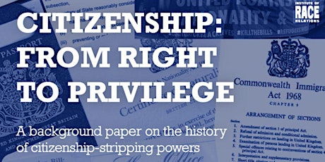 Citizenship, a right or a privilege? - In conversation with Frances Webber