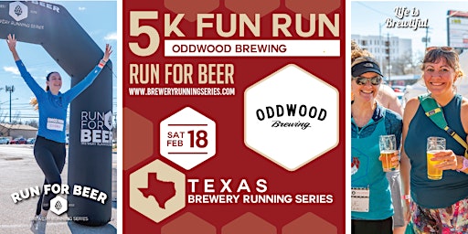 5k Beer Run x Oddwood Brewing | 2023 TX Brewery Running Series