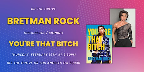 Bretman Rock discusses and signs YOU'RE THAT BITCH at B&N The Grove