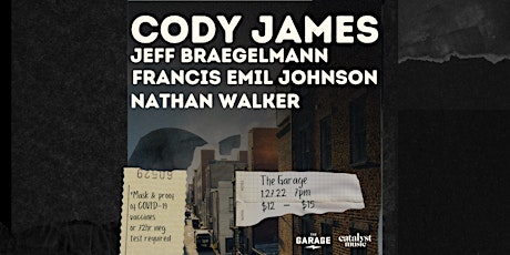 Cody James with JEFF BRAEGELMANN  & more!