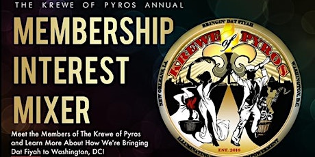 The Krewe of Pyros Annual Membership Interest Mixer primary image