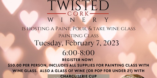 February Wine Glass Painting Workshop