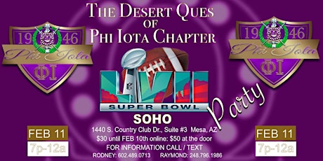 Phi Iota Super Bowl Party in Phoenix