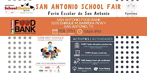 San Antonio School Fair / Feria Escolar de San Antonio