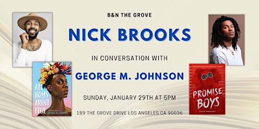 Nick Brooks discusses & signs PROMISE BOYS at B&N The Grove