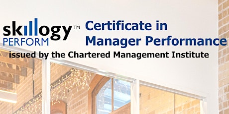 CMI Certificate in Manager Performance