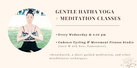 Gentle Hatha Yoga & Meditation Classes