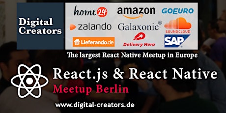 ⚛ Germany's largest React Native Meetup - React.js & React Native Berlin primary image