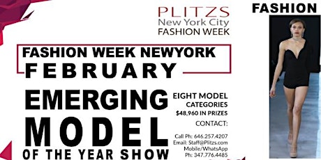 PAY-PER-VIEW- FIRST ROUND - NY FASHION WEEK EMERGING MODEL OF THE YEAR SHOW