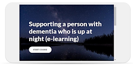Supporting a person with dementia who is up at night (e-learning)
